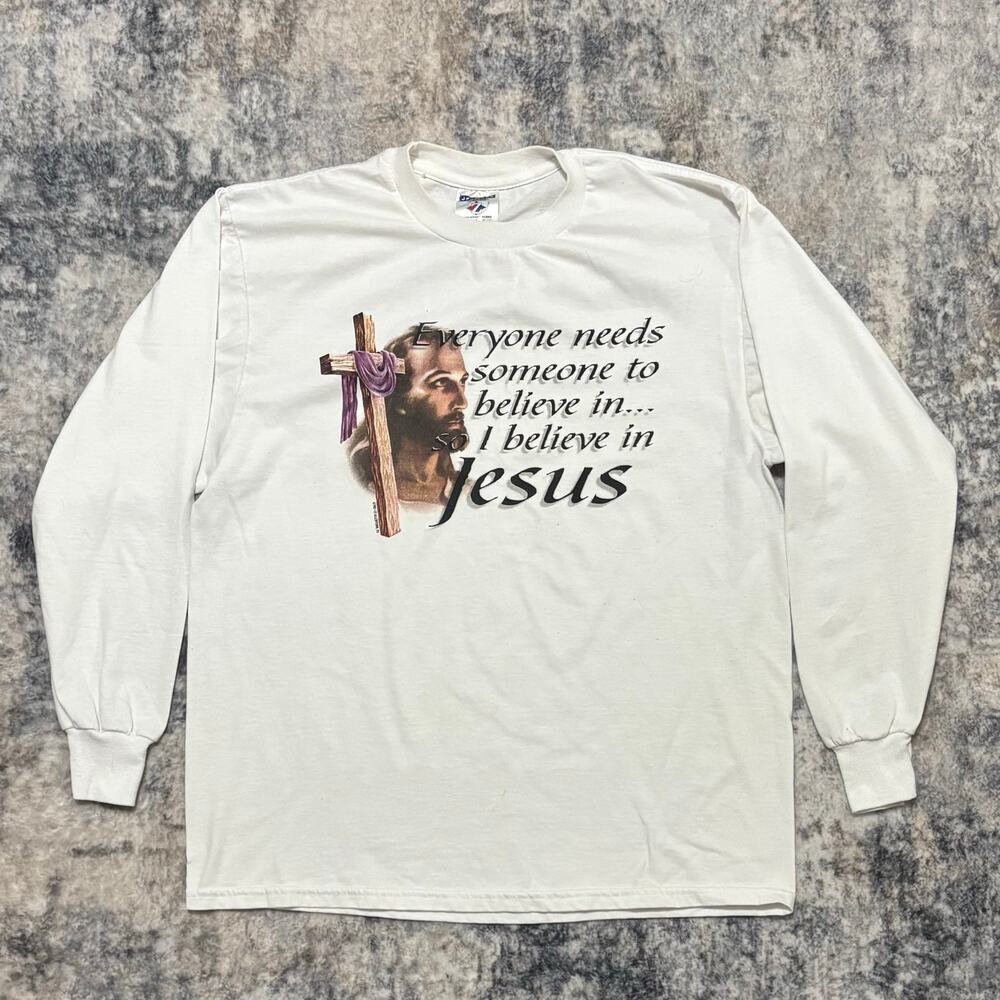 Jesus Christ Long Sleeve Shirt Size L